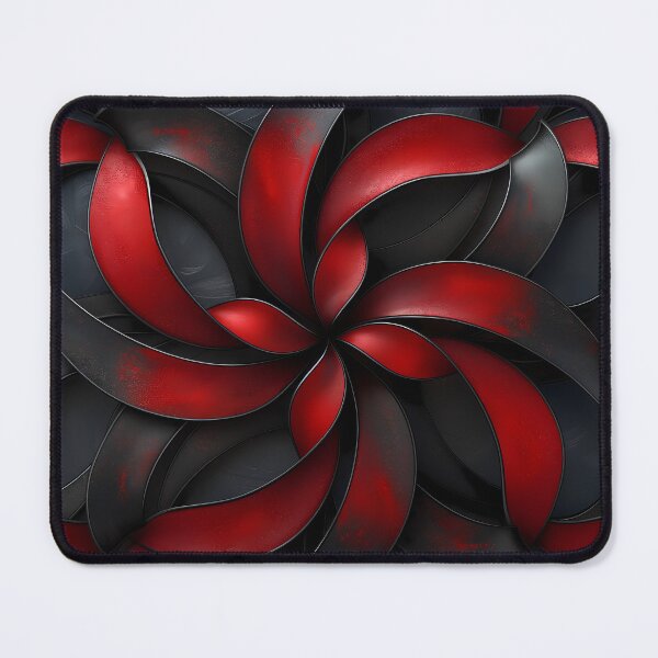 Item preview, Geometric patterns in hues of black and red  designed and sold by Print2Harbor.