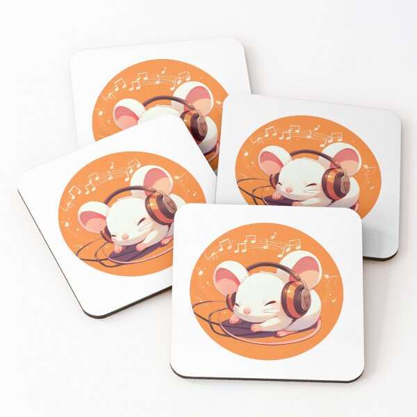 Item preview, Cute Mouse Listening to music designed and sold by SMARTKIT  DESIGNAGENCY.