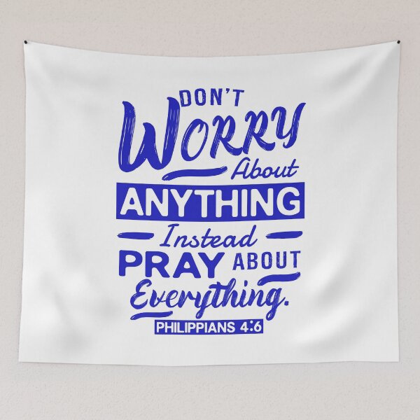 Item preview, Philippians 4:6 Don’t Worry About Anything designed and sold by plushism.