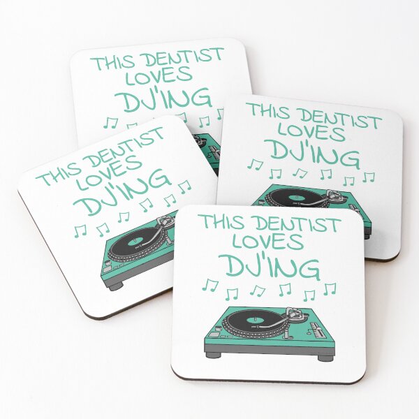 Item preview, This Dentist Loves DJ'ing, DJ Music Producer Musician designed and sold by doodlerob.