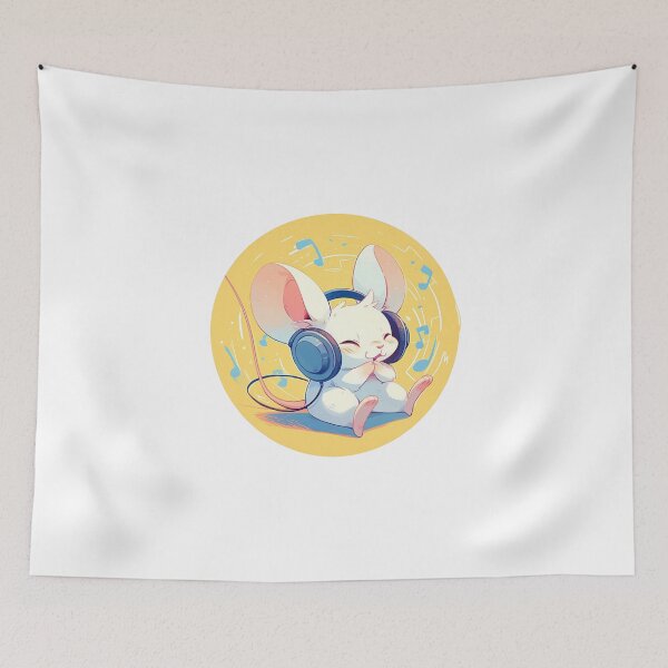 Item preview, Cute Mouse Listening to music designed and sold by SMARTKIT  DESIGNAGENCY.
