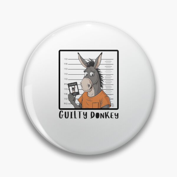 Item preview,  Guilty Donkey Mugshot designed and sold by Colorful-Garden.