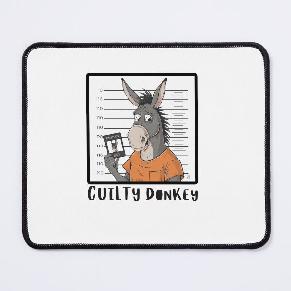 Item preview,  Guilty Donkey Mugshot designed and sold by Colorful-Garden.