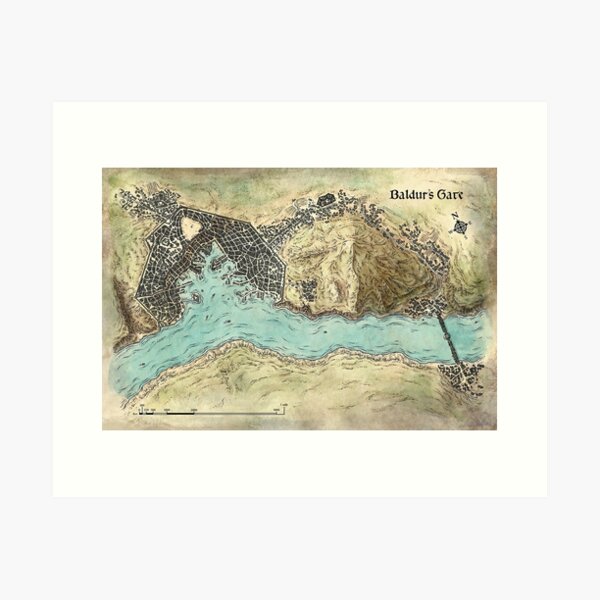 Item preview, Baldur's Gate Map 5e designed and sold by AlexaHamil.
