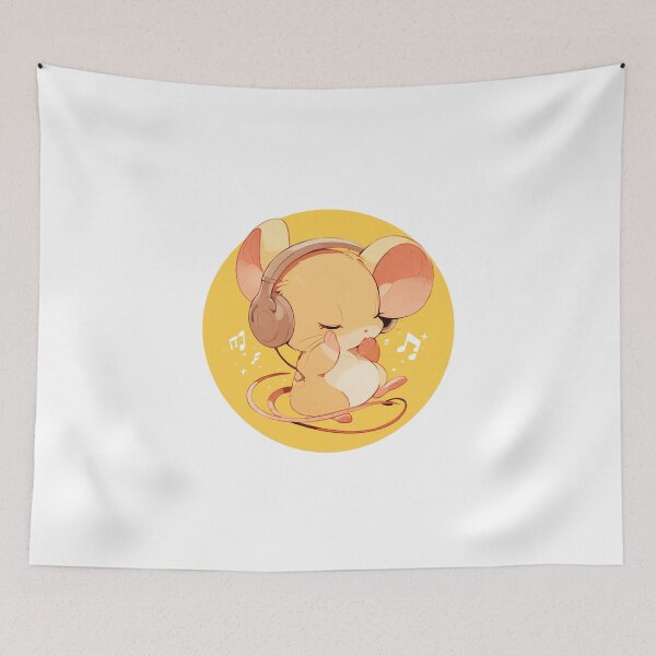 Item preview, Cute Mouse Listening to music designed and sold by SMARTKIT  DESIGNAGENCY.