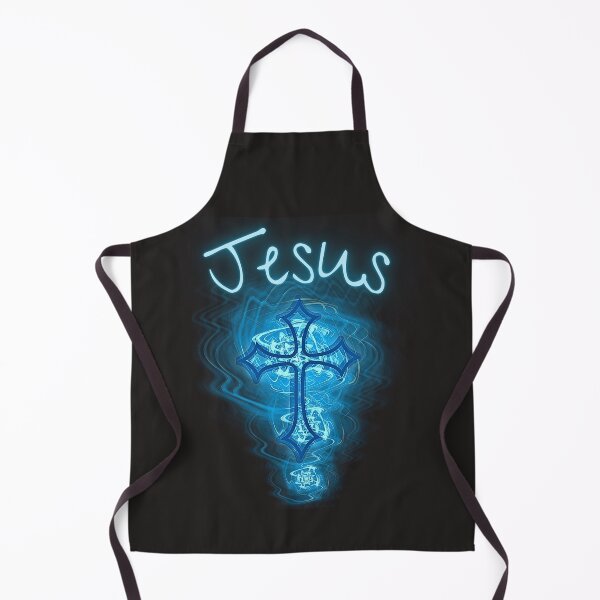 Item preview, Jesus Glow-Cross (teal) designed and sold by Tripp Art Studio.