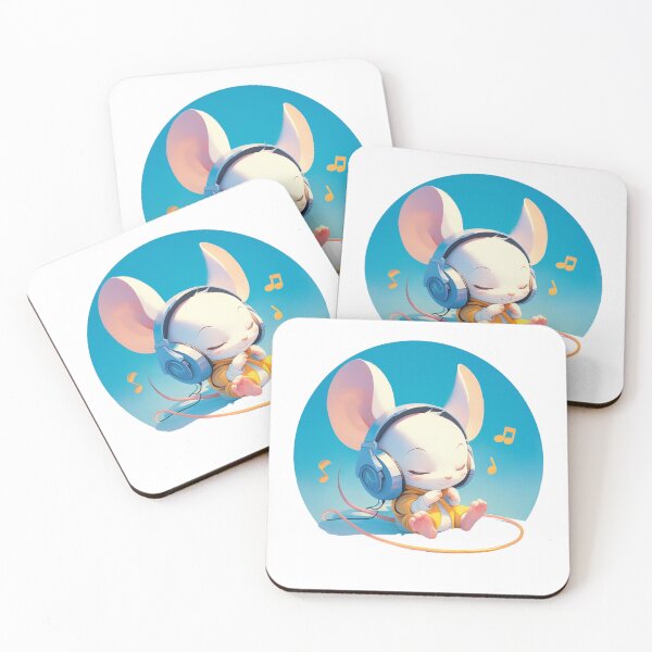Item preview, Cute Mouse Listening to music designed and sold by SMARTKIT  DESIGNAGENCY.