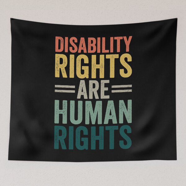 Item preview, Disability Rights Are Human Rights, Vintage Advocacy Design designed and sold by Singhe Design.