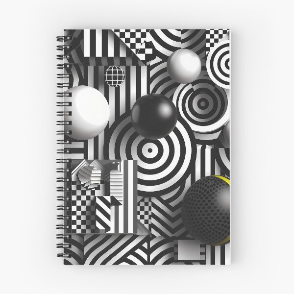 Item preview, Geometric patterns in hues of black and white  designed and sold by Print2Harbor.