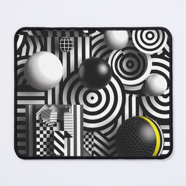 Item preview, Geometric patterns in hues of black and white  designed and sold by Print2Harbor.