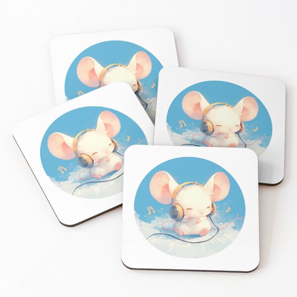 Item preview, Cute Mouse Listening to music designed and sold by SMARTKIT  DESIGNAGENCY.