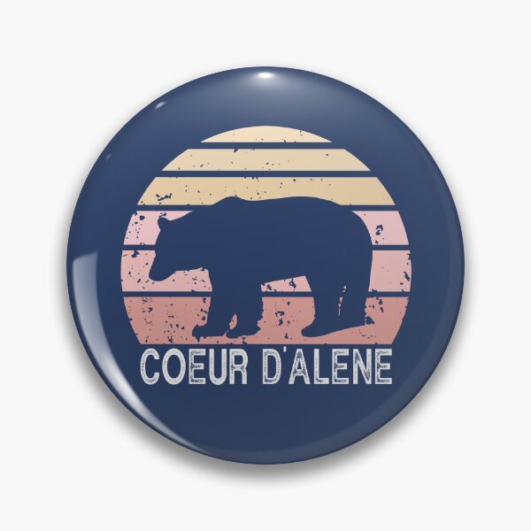 Item preview, Coeur d'Alene Idaho Retro Bear designed and sold by Esskay Designs.