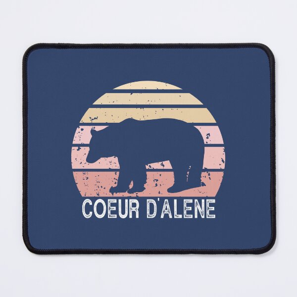 Item preview, Coeur d'Alene Idaho Retro Bear designed and sold by Esskay Designs.