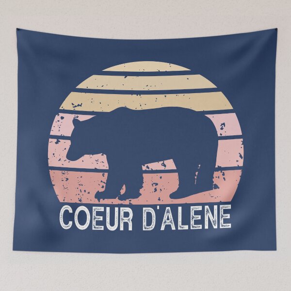 Item preview, Coeur d'Alene Idaho Retro Bear designed and sold by Esskay Designs.