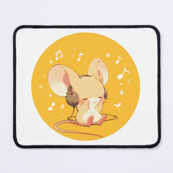 Item preview, Cute Mouse Listening to music designed and sold by SMARTKIT DESIGNAGENCY.