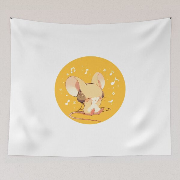 Item preview, Cute Mouse Listening to music designed and sold by SMARTKIT  DESIGNAGENCY.