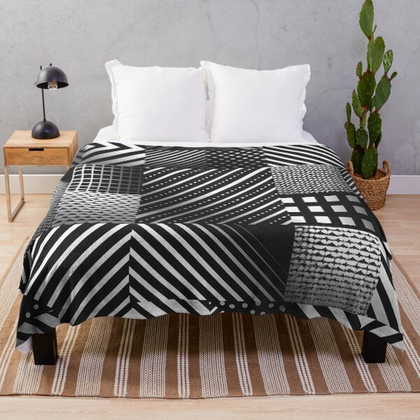 Item preview, Geometric patterns in hues of black and white v.2 designed and sold by Print2Harbor.