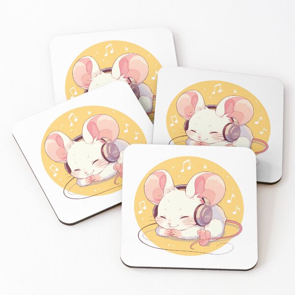 Item preview, Cute Mouse Listening to music designed and sold by SMARTKIT  DESIGNAGENCY.