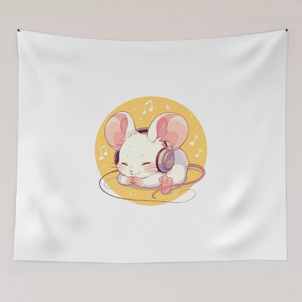 Item preview, Cute Mouse Listening to music designed and sold by SMARTKIT  DESIGNAGENCY.