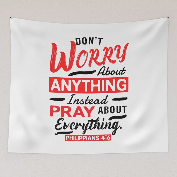 Item preview, Philippians 4:6 Don’t Worry About Anything designed and sold by plushism.