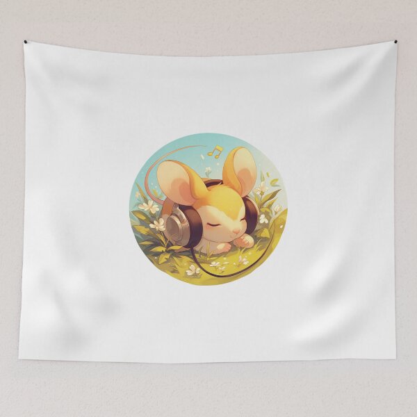 Item preview, Cute Mouse Listening to music designed and sold by SMARTKIT  DESIGNAGENCY.