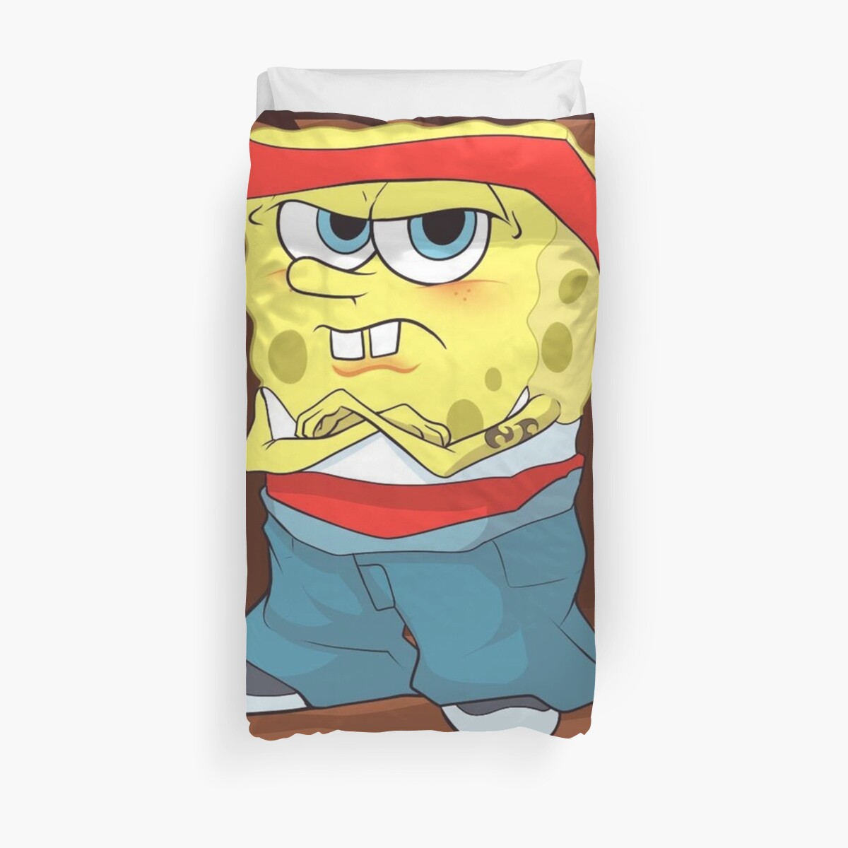 "SpongeBob Gangster" Duvet Covers by markmcg777 | Redbubble