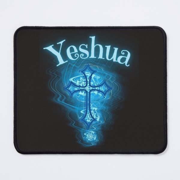 Item preview, Yeshua Cross-Glow (teal) designed and sold by Tripp Art Studio.