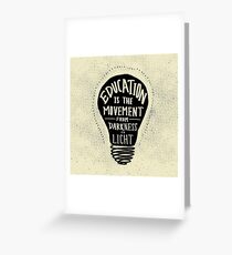 Education Greeting Card