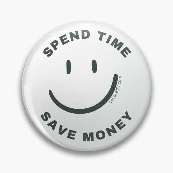 Item preview, Spend Time Save Money (green ghost) designed and sold by No14LovelSt.
