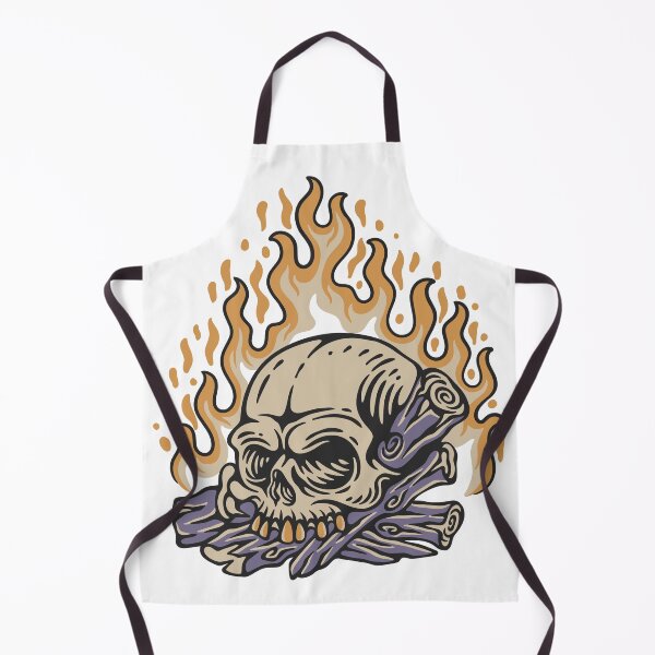 Item preview, Flaming Skull on Logs designed and sold by DreamMaden.