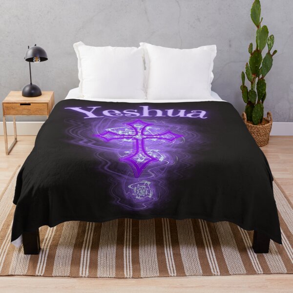 Item preview, Yeshua Cross-Glow (purple) designed and sold by Tripp Art Studio.