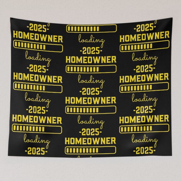 Item preview, Homeowner loading 2025 - yellow text designed and sold by EmeraldeaArt.