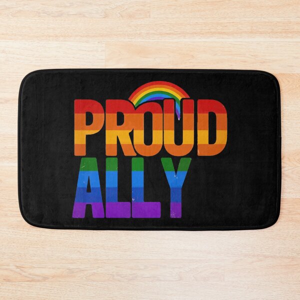 Item preview, Proud Ally Equality LGBTQ Rainbow Flag Gay Pride designed and sold by TomFrontierArt.