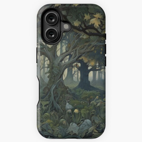 Aperçu de l'œuvre  Dans la forêt, belle fresque conçue d'après William Morris créée et vendue par Vintage Designs +.