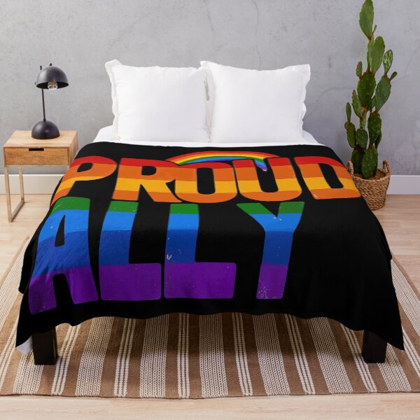 Item preview, Proud Ally Equality LGBTQ Rainbow Flag Gay Pride designed and sold by TomFrontierArt.