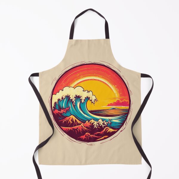 Item preview, Retro Surf Wave Sunset designed and sold by taniasofia.