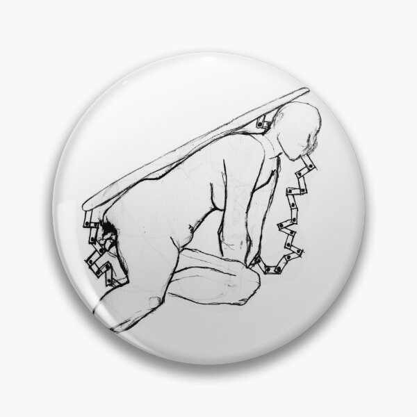 Item preview, Abstract woman nude body pencil drawing  designed and sold by Carré Comme Orange.