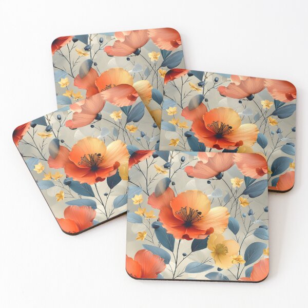Item preview, floral flower seemless digital paper  designed and sold by OneMoreMelt.