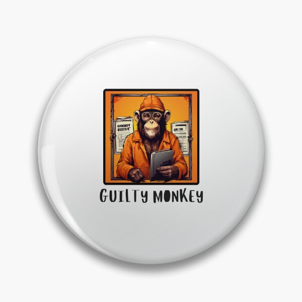 Item preview, Guilty Monkey Mugshot designed and sold by Colorful-Garden.