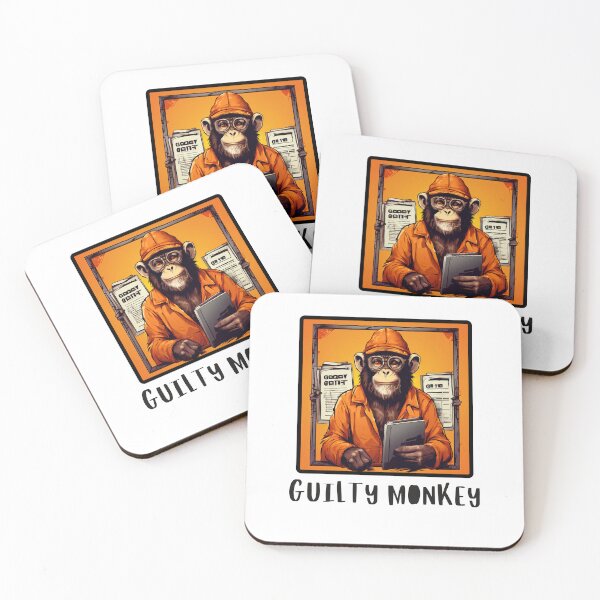 Item preview, Guilty Monkey Mugshot designed and sold by Colorful-Garden.