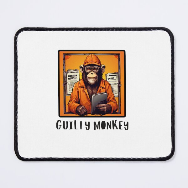 Item preview, Guilty Monkey Mugshot designed and sold by Colorful-Garden.