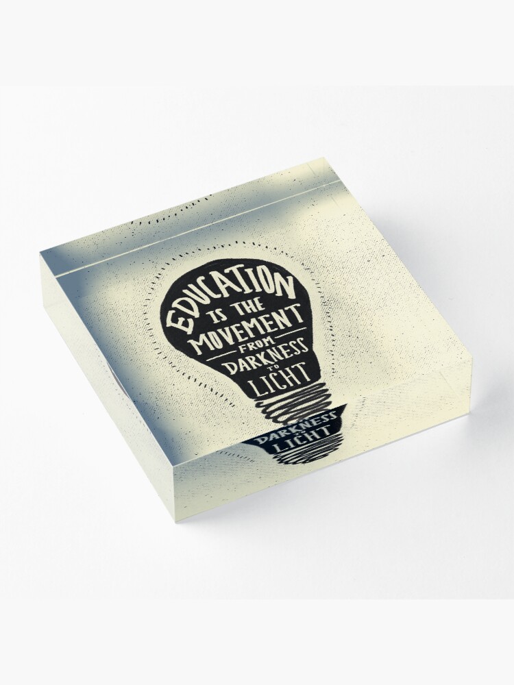 Alternate view of Education Acrylic Block