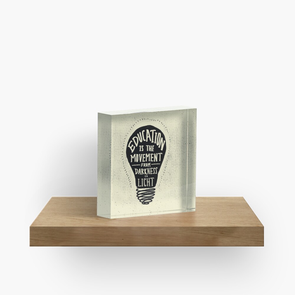 Education Acrylic Block