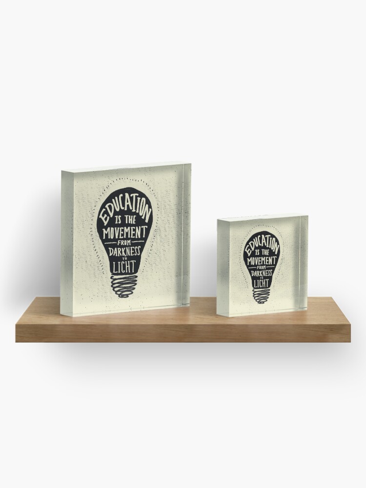Alternate view of Education Acrylic Block