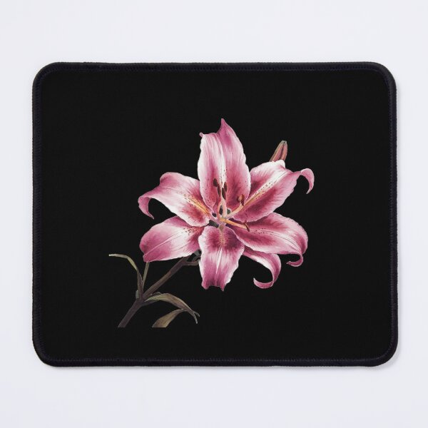 Item preview, Stargazer Lily Flower, Watercolor Painting, Pink designed and sold by PRINTED ..