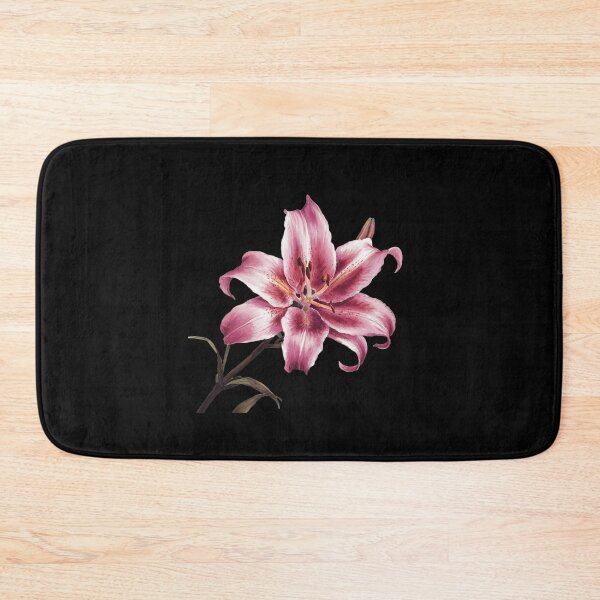 Item preview, Stargazer Lily Flower, Watercolor Painting, Pink designed and sold by PRINTED ..