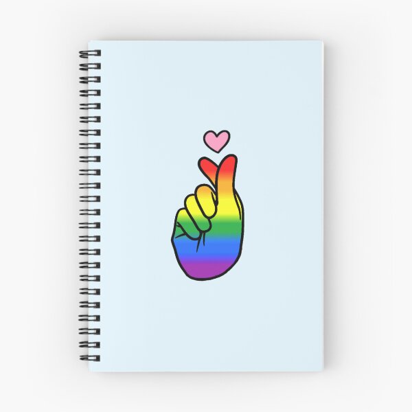 Item preview, Rainbow Pride Finger Heart designed and sold by everything4eva.