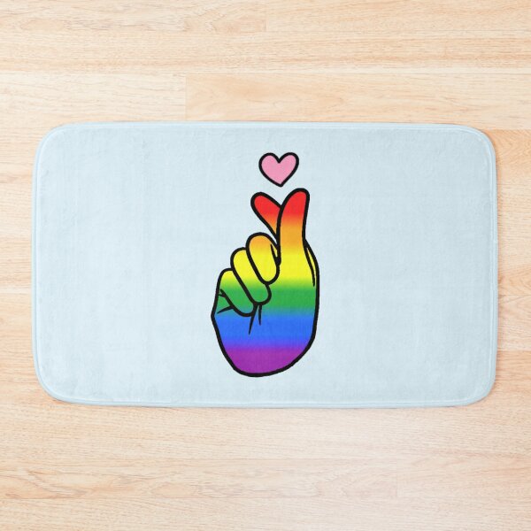 Item preview, Rainbow Pride Finger Heart designed and sold by everything4eva.