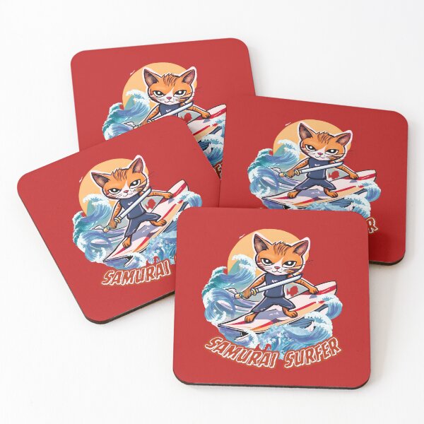 Item preview, Samurai Surfer Cartoon designed and sold by Tripp Art Studio.