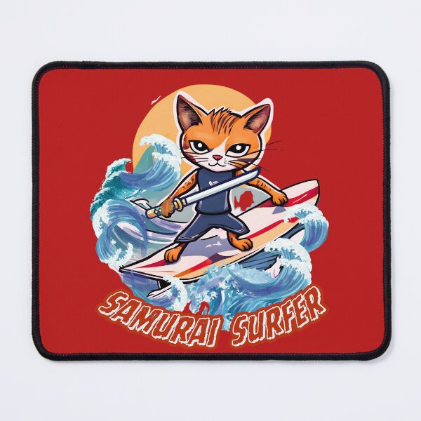 Item preview, Samurai Surfer Cartoon designed and sold by Tripp Art Studio.